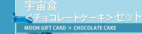 宇宙食＜チョコレートケーキ＞セット