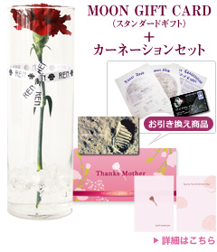 MOON GIFT CARD(スタンダードギフト)+カーネーションセット